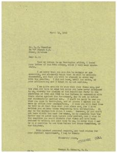 Request for Indian Claims Plan from Mr. O. K. Chandler, 1945-04-14 - 1945-04-14