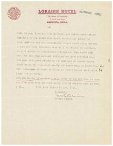 The House of Friendship: A Letter from Joseph Bruner, 1945-01-01 - 1945-12-31