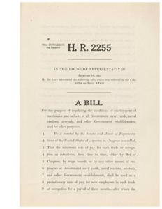 Regulating Employment Conditions at Government Navy Yards and Establishments Act, 1945-02-19 - 1945-02-19