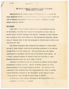 Funding Challenges for Oklahoma National Defense Area Schools in 1946-47: A Retrospective Analysis, 1945-01-01 - 1946-12-31
