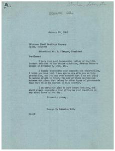 The Impact of Labor Strikes on Small Businesses: A Correspondence Between George B. Schwabe and B. Fleeger, 1945-11-08 - 1945-11-08