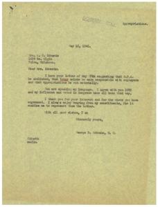 Proposed Changes for Industry and Agriculture: A Constituent&#39;s Letter to George B. Schwabe, 1946-05-16 - 1946-05-16
