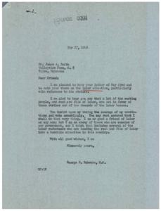 Taking a Stand Against Labor Gangsters: A Message from George B. Schwabe, M.C., 1946-05-27 - 1946-05-27