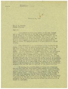 Postmaster Appointment Disappointment, 1945-02-19 - 1945-02-19