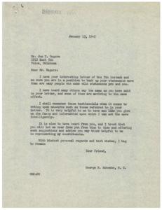 Opposition to Drafting Labor: A Letter Exchange, 1945-01-07