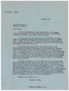 Title: Urgent Call for Legislation to Outlaw Strikes Affecting National Welfare, 1946-05-28 - 1946-05-28