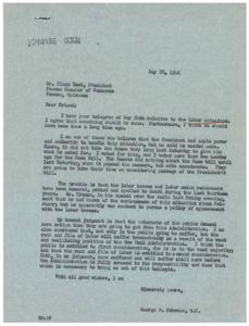 Urgent Call to Action: Curbing Nationwide Strikes and Labor Racketeers, 1946-05-28 - 1946-05-28