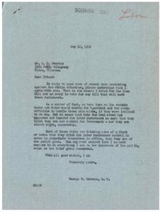 Title: Urgent Letter to Congressman Schwabe on Labor Strike Situation, 1946-05-16 - 1946-05-16