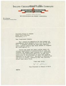 Support for the Case Bill: A Letter to Congressman Schwabe, 1946-01-01 - 1946-12-31