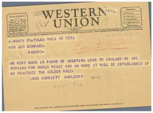 Supporting World Peace: Granting a Loan to England, 1945-01-01 - 1946-12-31