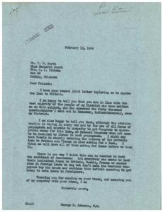 Opposition to Foreign Loans: A Letter from George B. Schwabe, M.C., 1946-02-13 - 1946-02-13