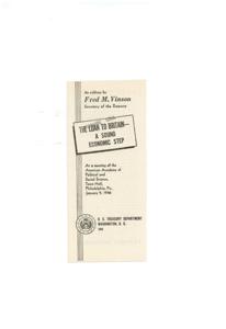 The Amare Loan to Britain: A Sound Economic Step, 1946-01-06 - 1946-01-06