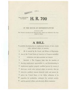 Fair Employment Practices Act of 1945, 1945-01-04