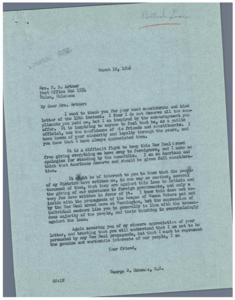 Standing Against the British Loan: A Letter from George B. Schwabe, 1946-03-19 - 1946-03-19