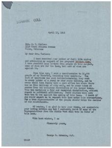 Supporting the British Loan: A Constituent&#39;s Plea, 1946-04-10 - 1946-04-10