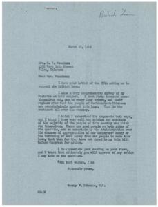 Supporting the British Loan: A Letter Exchange, 1946-03-25 - 1946-03-25