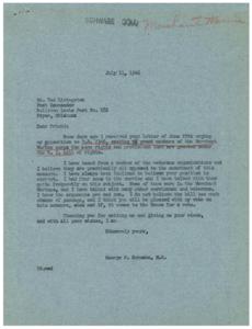 Opposition to H.R. 2346: A Letter from George B. Schwabe, M.C., 1946-07-11 - 1946-07-11