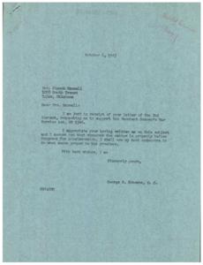 Supporting the Merchant Seamen&#39;s War Service Act: A Letter from Mrs. Blanch Maxwell, 1945-10-08 - 1945-10-08