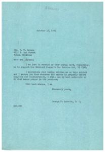 Supporting the Merchant Seamen&#39;s War Service Act: A Letter from George B. Schwabe, M.C., 1945-10-16 - 1945-10-16