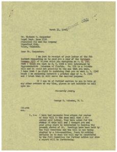 Request for Merchant Seaman&#39;s Bill of Rights, 1946-03-11 - 1946-03-11