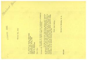 Response to Resolution Regarding Marine Radio Operators, 1945-10-26 - 1945-10-26