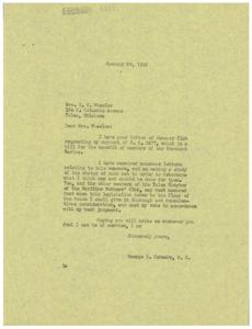Support for the Merchant Marine: A Letter from George B. Schwabe, 1945-01-26 - 1945-01-26