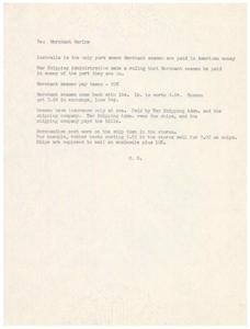 The Challenges Faced by Merchant Seamen in Australia, 1945-01-01 - 1946-12-31