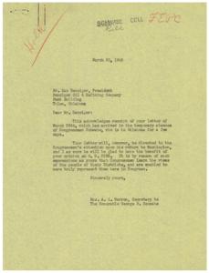 Letter Regarding H. R. 2232: Opposition from Danciger Oil &amp; Refining Company, 1945-03-26
