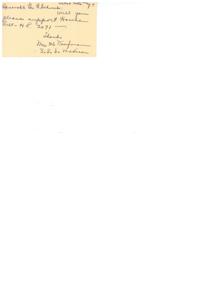 Support Needed for Bill H.R. 2071: A Message to Honorable Geo. B. Schwabe, 1945-01-01 - 1946-12-31