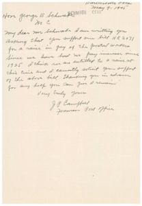 Request for Support of Bill HR 2071 for Postal Workers Pay Raise, 1945-01-01 - 1946-12-31