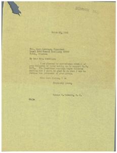 Supporting H.R. 2071: A Call to Action from Congressman George B. Schwabe, 1945-03-26