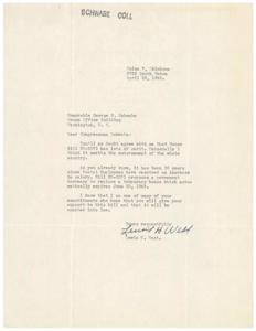 Support for House Bill HR-2071: A Call to Action from a Constituent, 1945-04-28