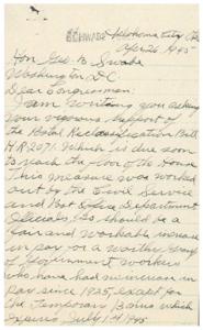 Urgent Support Needed for the Postal Reclassification Bill H.R. 2071, 1945-01-01 - 1946-12-31