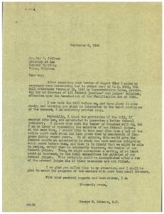 Proposed Bill for Increasing Federal Judges&#39; Salaries: A Call for Support, 1945-02-14