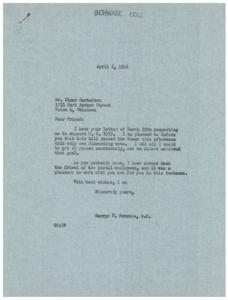 Supporting Postal Employees: A Letter from George B. Schwabe, 1946-03-29