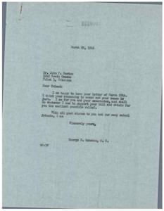 Support for H.R. 5059: A Letter from George B. Schwabe, 1946-03-28