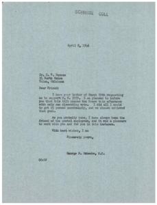 Successful Passage of H.R. 5059: A Letter of Appreciation, 1946-04-02