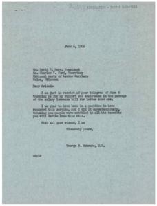 Support and Assistance for Postal Employees: A Thank You from NALC, 1946-06-06