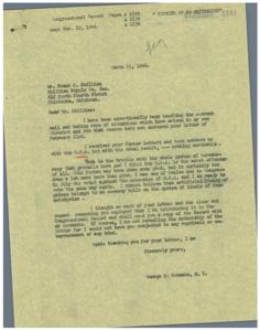 Struggling with Ticking Shortages: A Letter to Congress, 1945-06-28