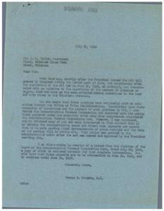 Re: Copper, Lead, and Zinc Premium Payments - Update from George B. Schwabe, M.C., 1946-06-30