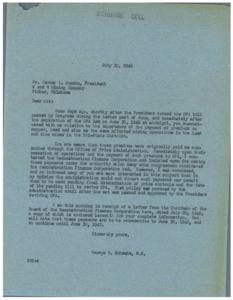 Urgent Appeal for Support of Bunker House Bill 6941, 1946-06-30
