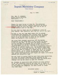 The Battle for Free Enterprise: A Letter to Congressman Schwabe, 1945-01-01 - 1946-12-31
