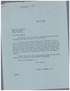 Opposition to O.P.A.: A Letter from George B. Schwabe, M. C., 1946-05-15