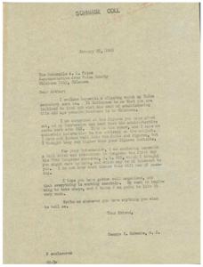 Concerns Regarding Old Age Pension Administration in Oklahoma, 1945-01-22