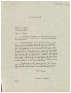 Old Age Pension Assistance: A Plea for Support, 1945-01-19