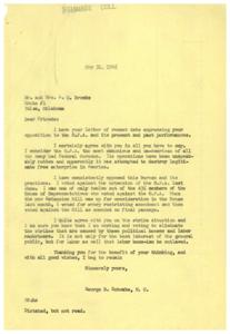 Opposition to O.P.A. and Labor Boss-ism: A Letter from George B. Schwabe, M.C., 1946-05-31