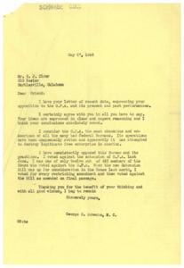 Opposition to the O.P.A.: Correspondence between H.J. Elder and George B. Schwabe, 1946-05-07