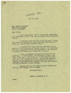 Opposition to O.P.A.: A Letter from George B. Schwabe, M.C., 1946-05-27