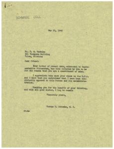 Opposition to the O.P.A.: Correspondence with Representatives, 1946-05-09