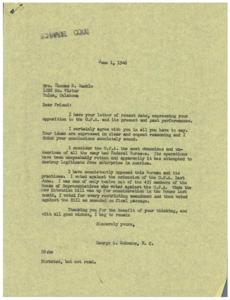 Opposition to the O.P.A.: A Letter from George B. Schwabe, M.C., 1946-06-01